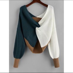 Zaful Colorblock Sweater: BRAND NEW with tags!
